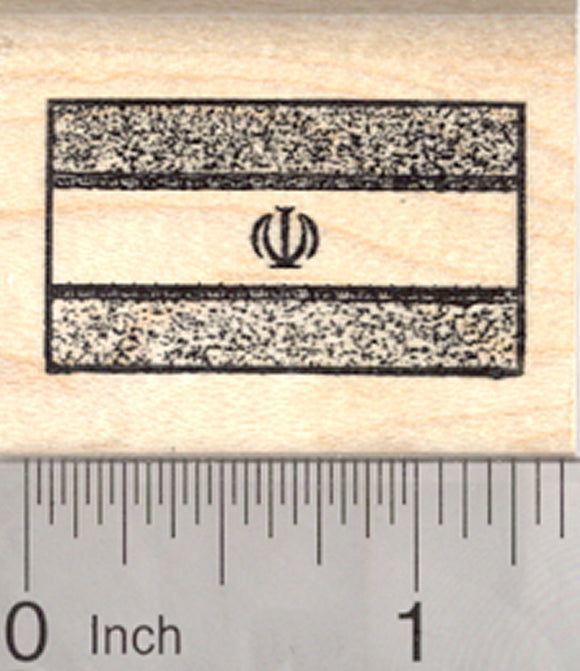 Flag of Iran Rubber Stamp, 