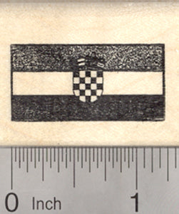 Flag of Croatia Rubber Stamp, Coat of Arms of Croatia