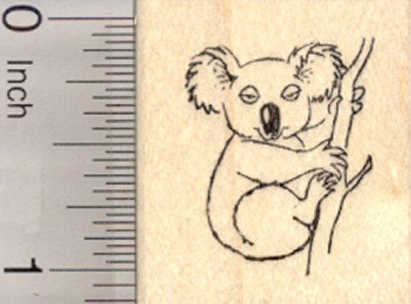 Koala Bear Rubber Stamp, Small