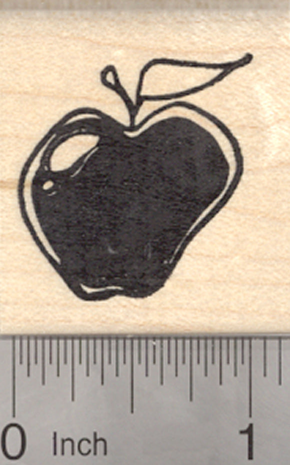 Apple for Teacher Rubber Stamp, Back to School Series