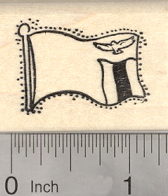 Flag of Zambia Rubber Stamp, Southern Africa