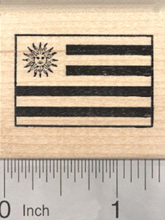 Flag of Uruguay Rubber Stamp, Flags of the world series