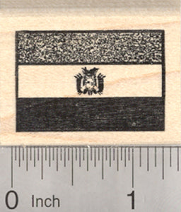 Flag of Bolivia Rubber Stamp