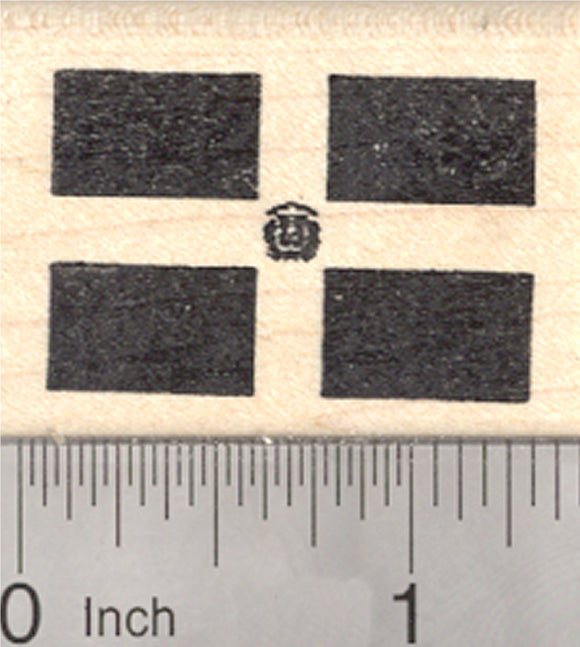 Flag of the Dominican Republic Rubber Stamp