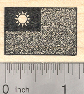 Flag of Taiwan Rubber Stamp