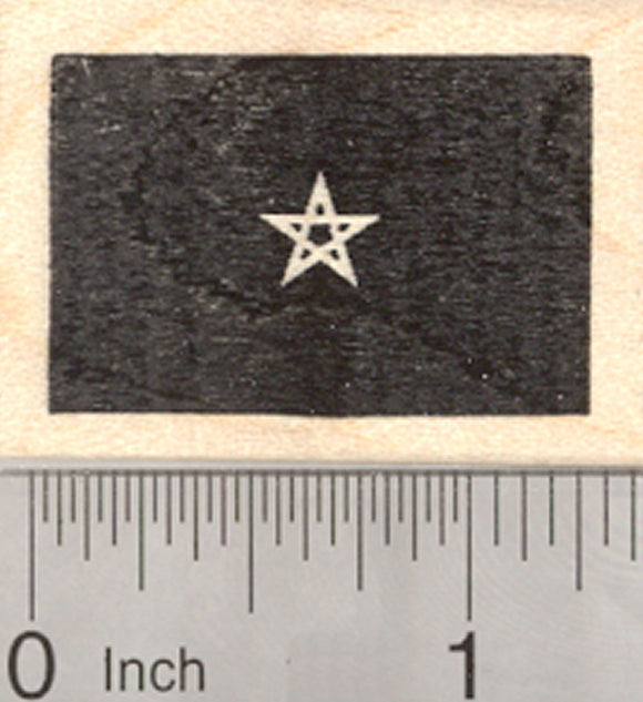 Flag of Morocco Rubber Stamp