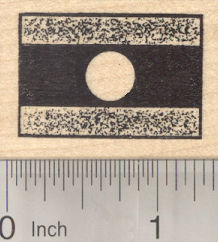 Flag of Laos Rubber Stamp