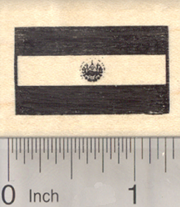 Flag of El Salvador Rubber Stamp