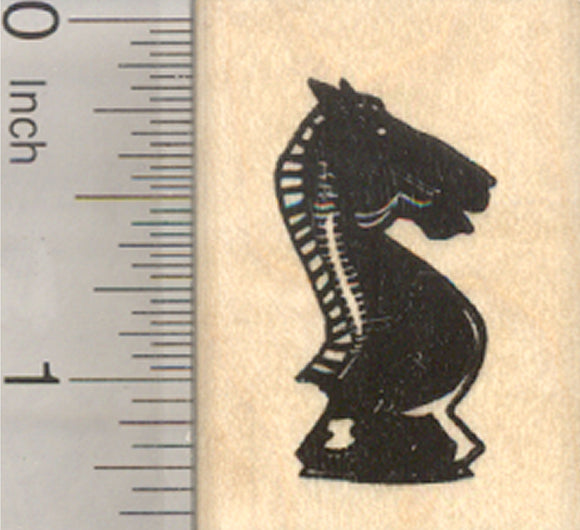 Chess Knight Rubber Stamp, Game