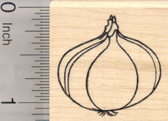 Onion Rubber Stamp