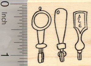 Beer Tap Rubber Stamp