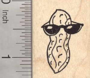 Cool Peanut Rubber Stamp, in Sunglasses