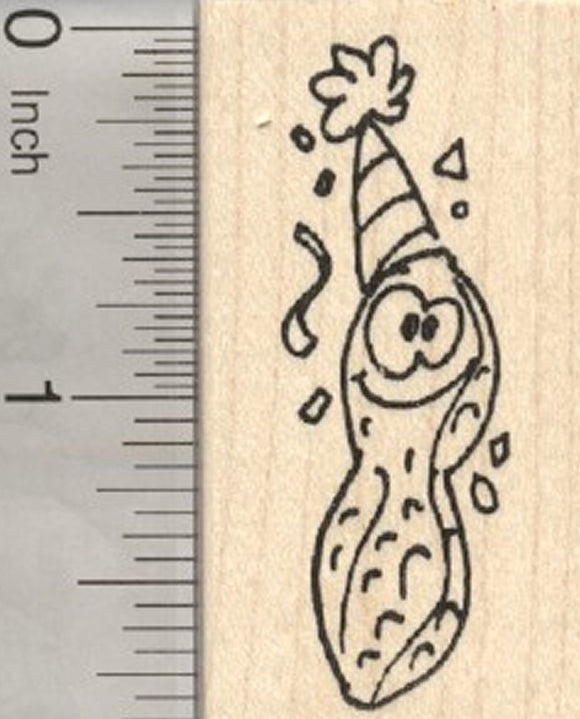 Party Peanut Rubber Stamp, Birthday, Surprise
