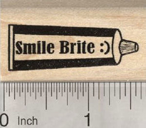 Toothpaste Rubber Stamp, Dental Hygiene