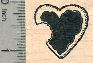 Valentine's Day Cookie Rubber Stamp