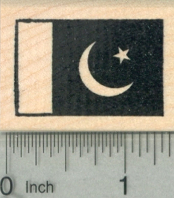Flag of Pakistan Rubber Stamp