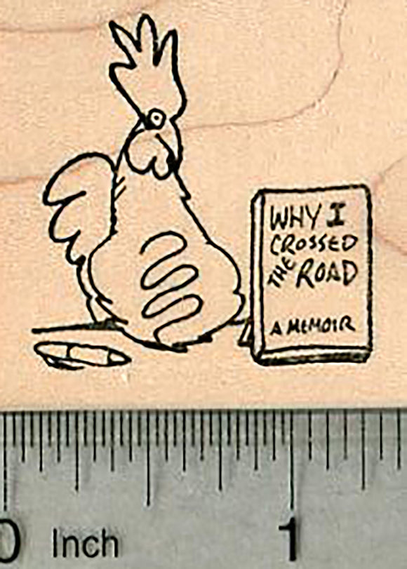 Chicken Rubber Stamp, Why I crossed the road