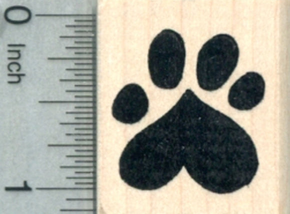 Wolf Coyote Paw Print Self-Inking Rubber Stamp for Stamping Crafting  Planners