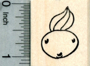 Tadpole Rubber Stamp, Face