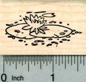 Lily Pad Rubber Stamp