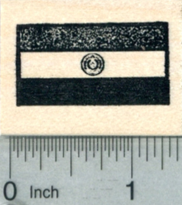 Flag of Paraguay Rubber Stamp