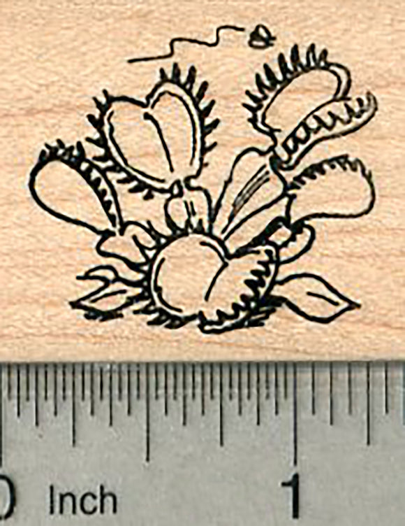 Venus Flytrap Rubber Stamp, Carnivorous Plant Series