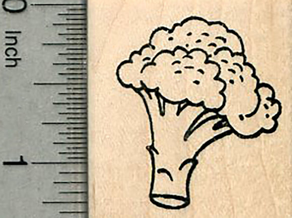 Broccoli Rubber Stamp, Nutrition Series