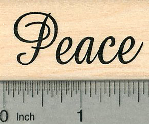 Peace Rubber Stamp