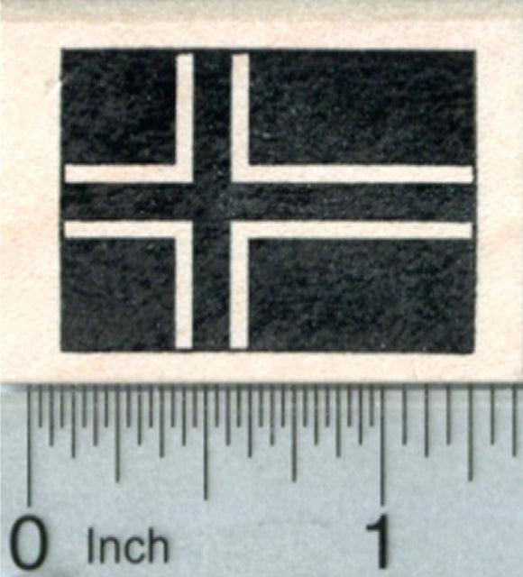 Flag of Iceland Rubber Stamp
