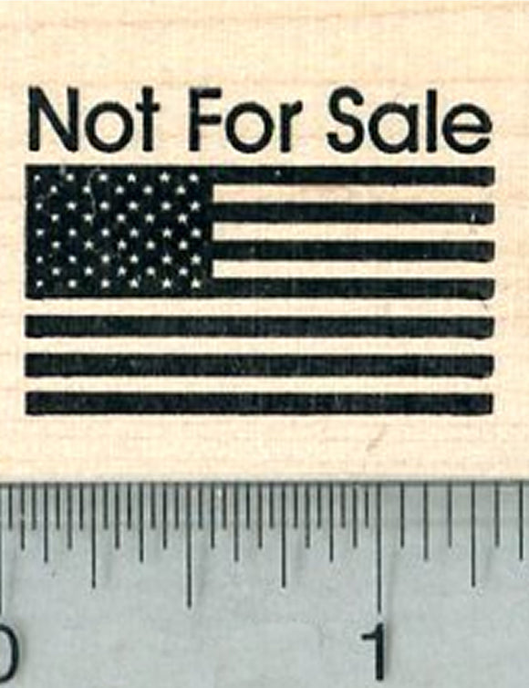 Not For Sale Flag Rubber Stamp, American Democracy, Election