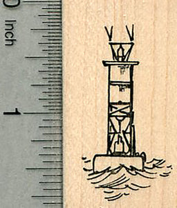 Buoy Rubber Stamp, Nautical Travel Series