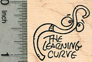 The Learning Curve Rubber Stamp, Education Series