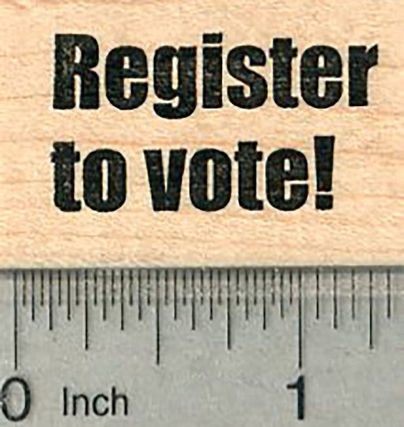 Register to Vote Rubber Stamp