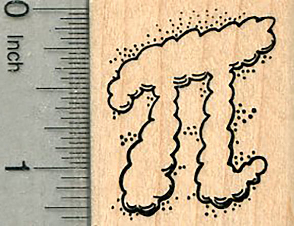 Pi in the Sky Rubber Stamp, Math Series,