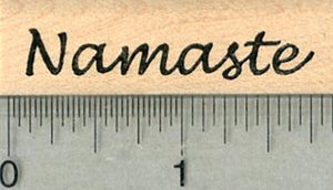 Namaste Rubber Stamp, Yoga Series