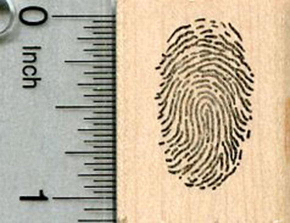Fingerprint Rubber Stamp, Detective Series