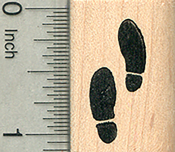 Human Footprints Rubber Stamp, Detective Series