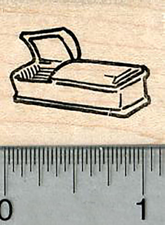Casket Rubber Stamp, Small Coffin