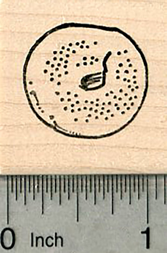 Bagel Rubber Stamp, Jewish Bakery Series
