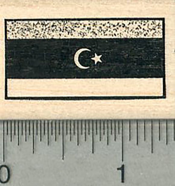 Flag of Libya Rubber Stamp
