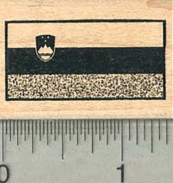 Flag of Slovenia Rubber Stamp