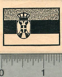 Flag of Serbia Rubber Stamp