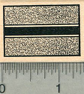 Flag of Botswana Rubber Stamp