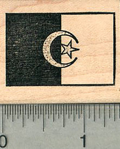 Flag of Algeria Rubber Stamp