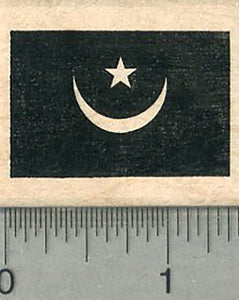Flag of Mauritania Rubber Stamp
