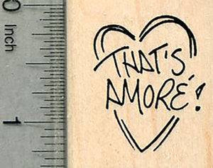 That's Amore Rubber Stamp, Valentine's Day Series, Love