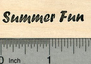 Summer Fun Rubber Stamp