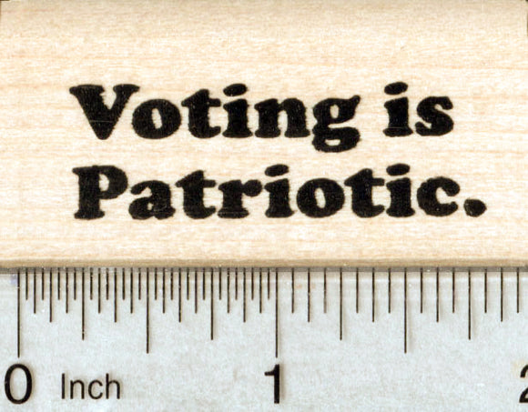 Voting Rubber Stamp, Patriotic Voter Postcard series