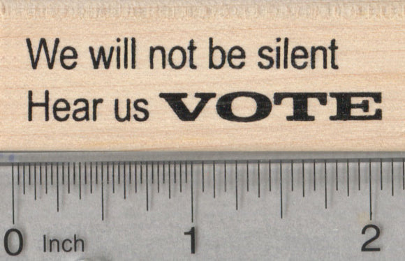 Vote Rubber Stamp, We Will Not be Silent
