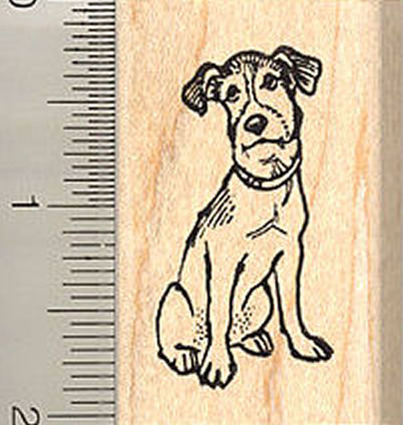Small Jack Russell Terrier Rubber Stamp